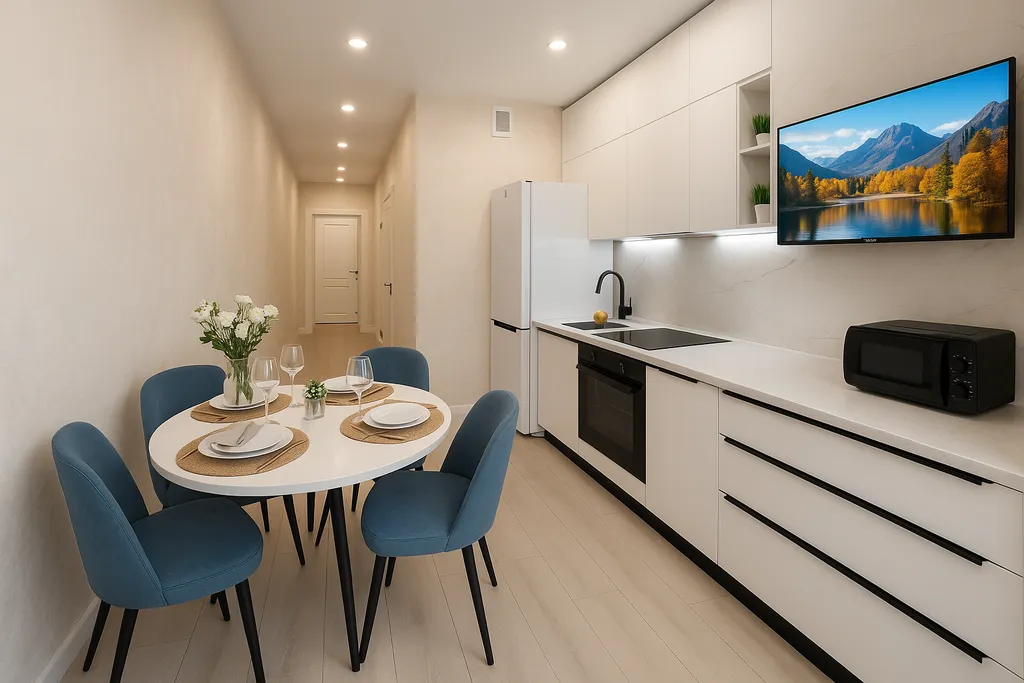 Квартира Уютная квартира в Жигулиной роще возле ТЦ Меганом — Мирное