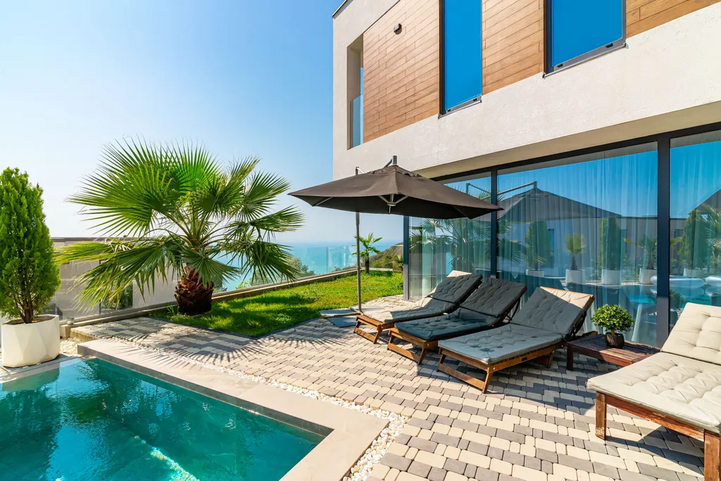 Коттедж Вилла Cтар с бассейном, сауной и панорамой моря — аренда посуточно в Сочи