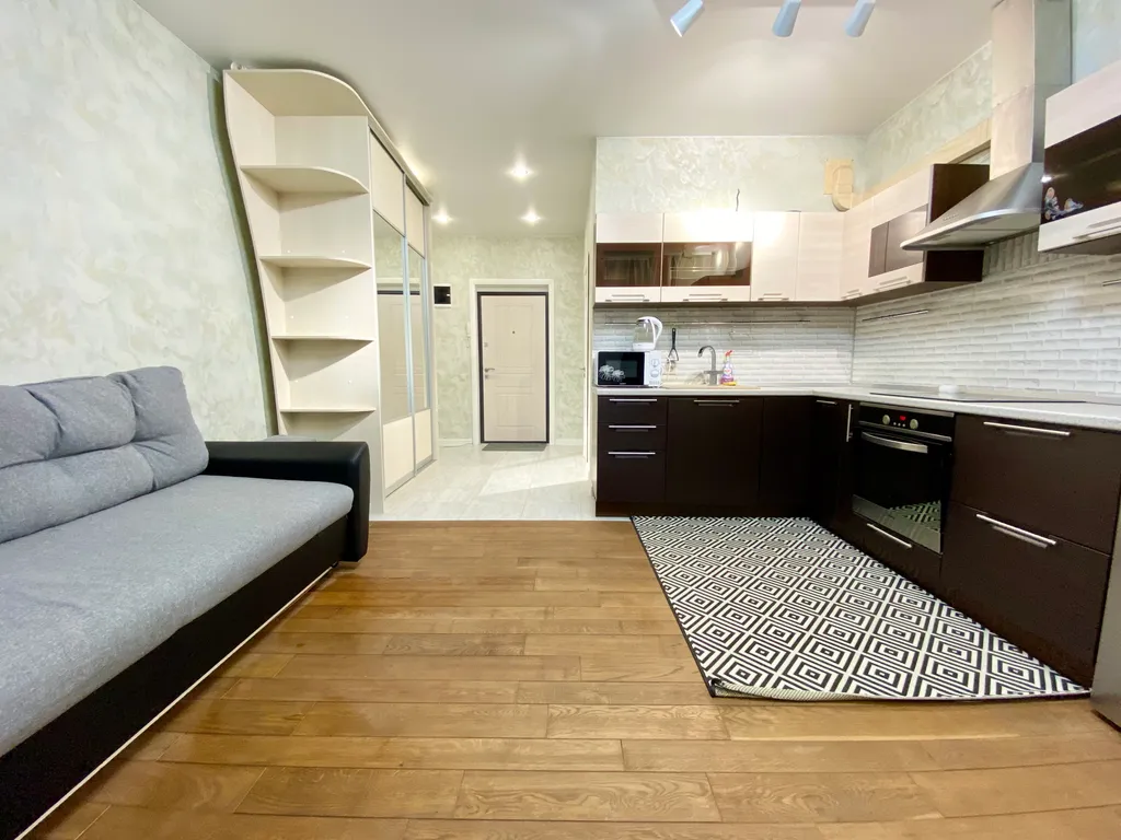 Студия с красивым видом