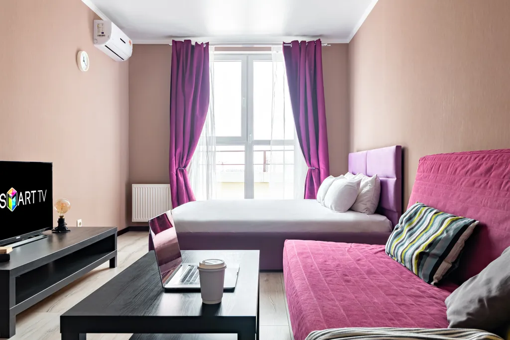 Квартира Стильная квартира для 6 гостей | жк «большой» | smart tv, балкон — Краснодар