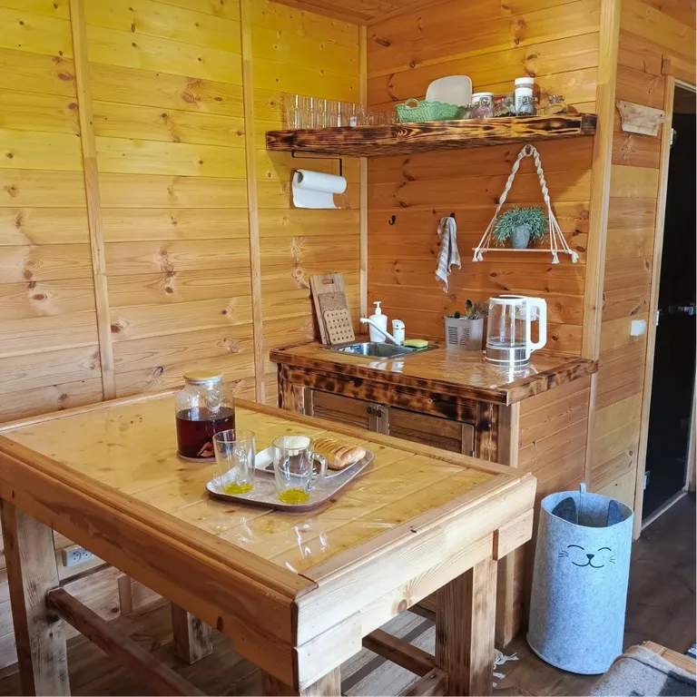 Уютный дом с баней и чаном