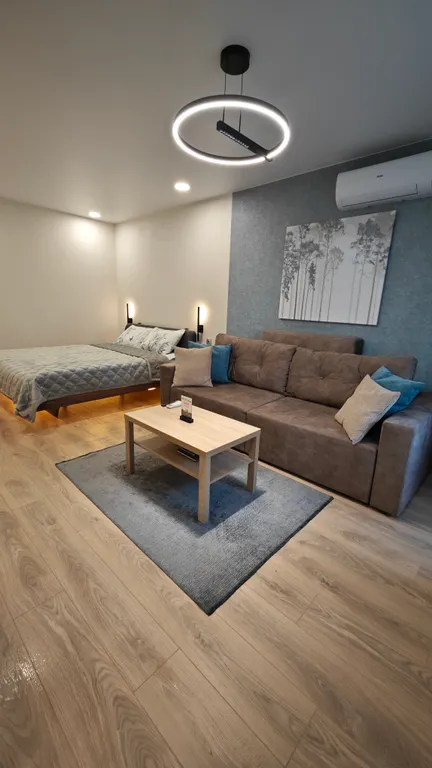 Современная однокомнатная квартира на набережной Двины