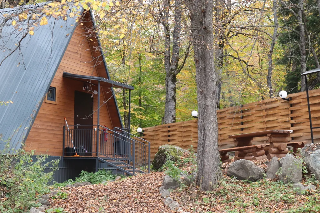 Коттедж Коттедж А-фрейм в заповедном лесу — Архыз