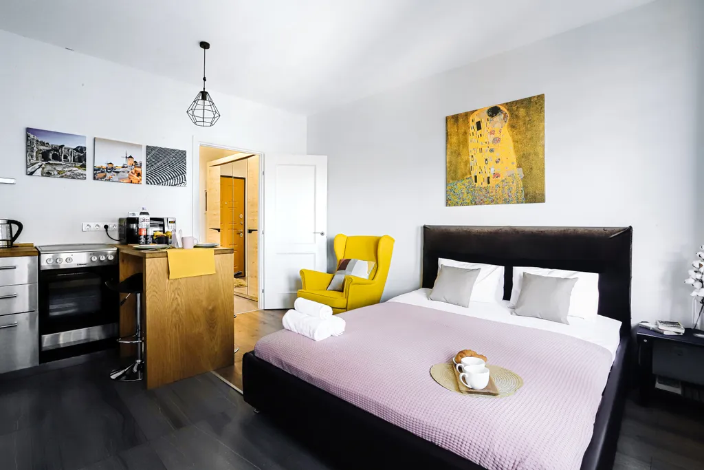 Квартира Квартира Cozy loft на 18 этаже в ЖК Савеловский Сити — Москва