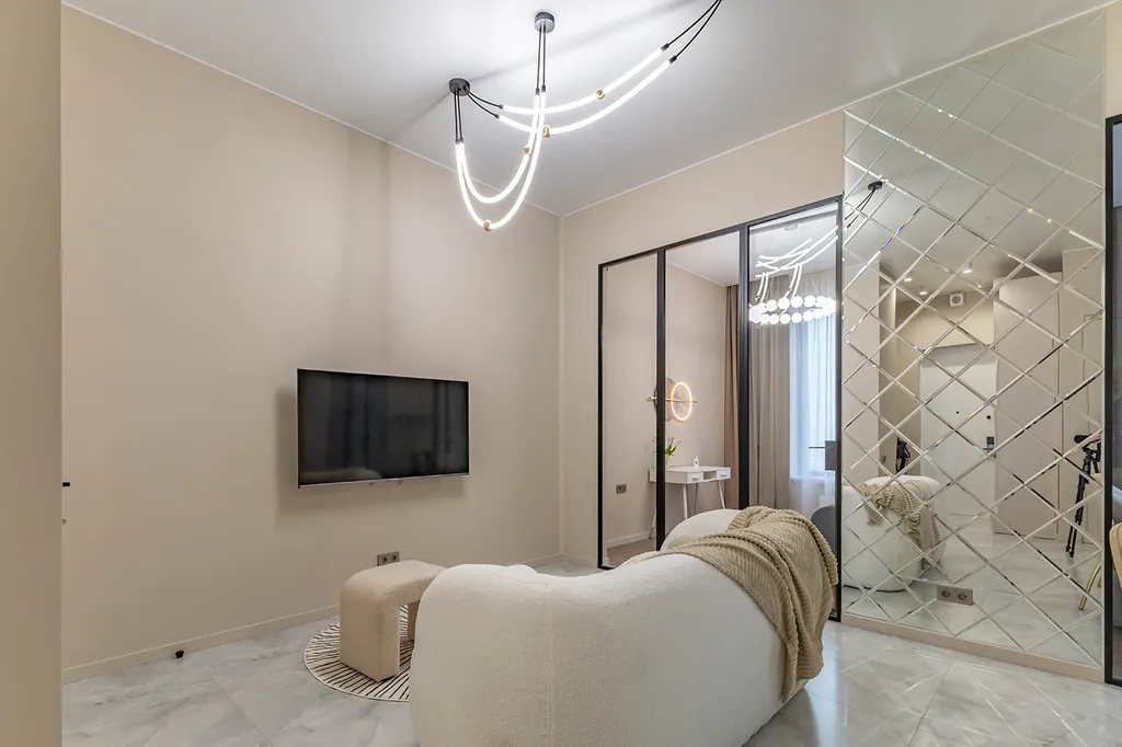 Квартира Квартира Люкс с двумя спальнями и видом на Москва реку — Москва