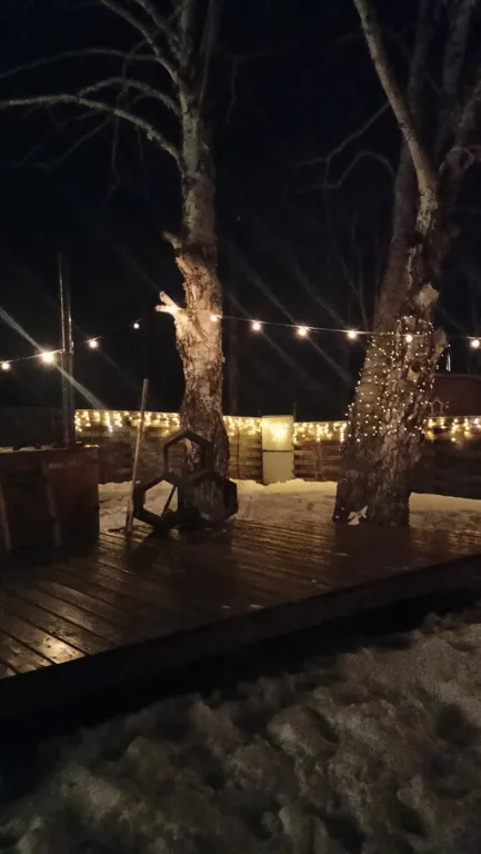 Домик А-фрейм с баней и купелью