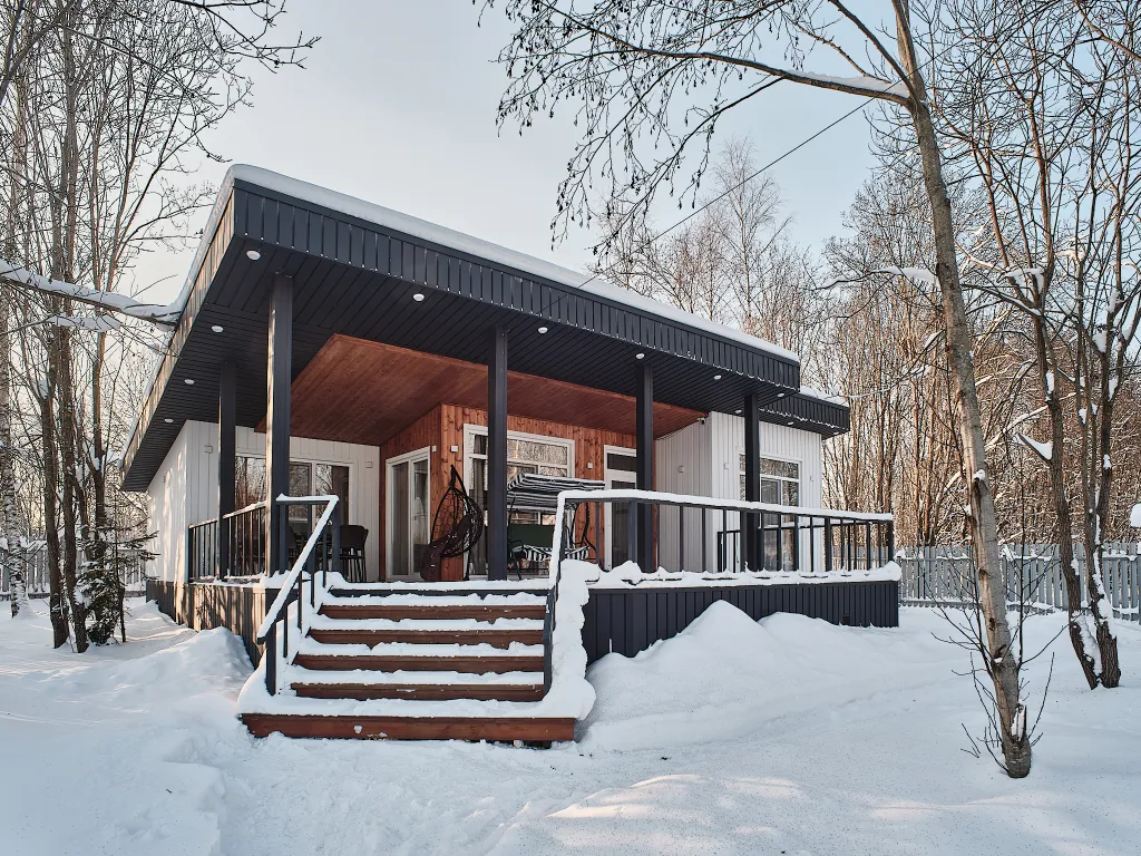 Медовый - дом с баней и чаном