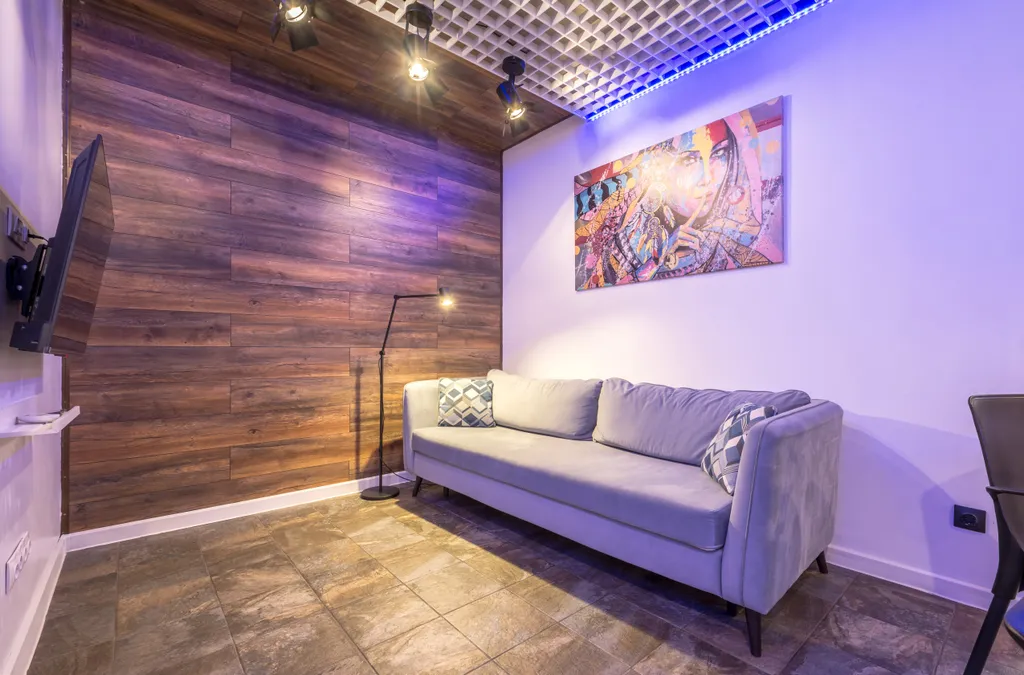 Loft с авторской планировкой, качелью с видом на город в ЖК БОльшом