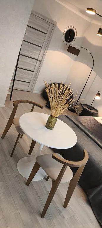 Уютная квартира-студия в новом доме с новой мебелью