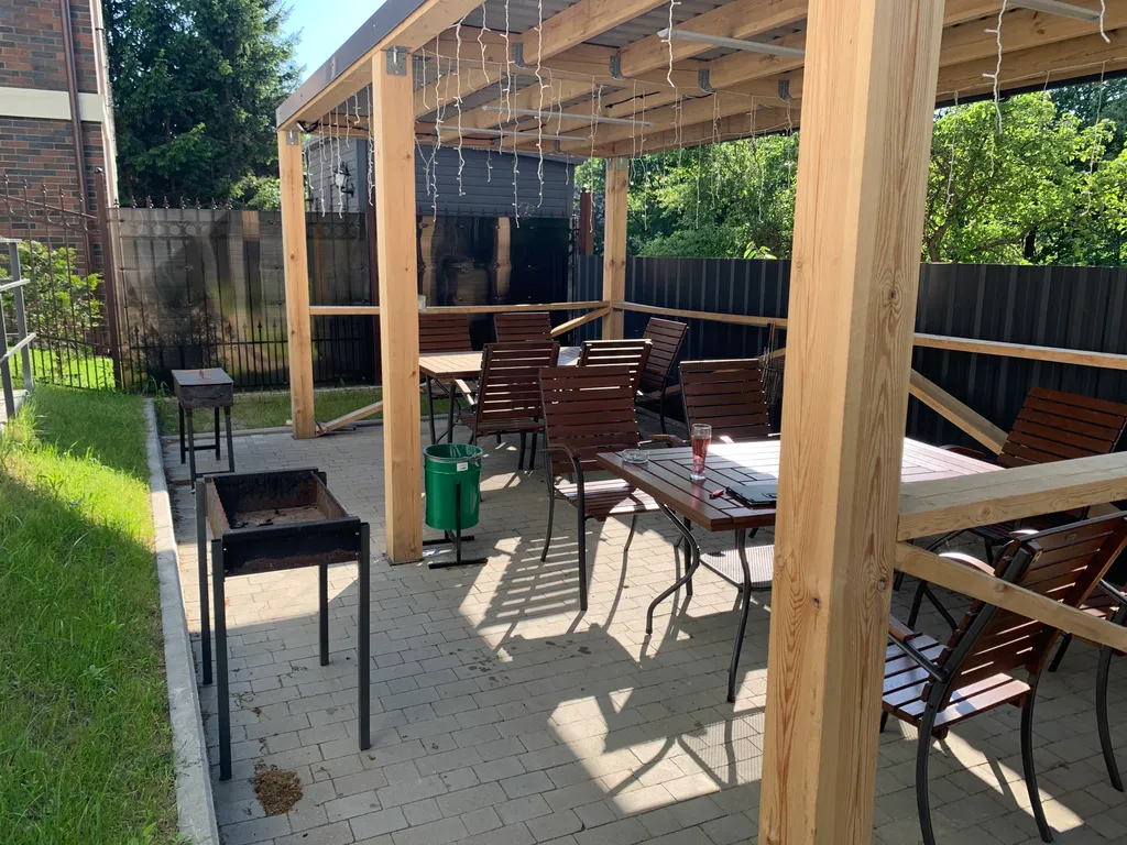 Апартаменты с баней, камином, мангальной зоной и террасой на крыше