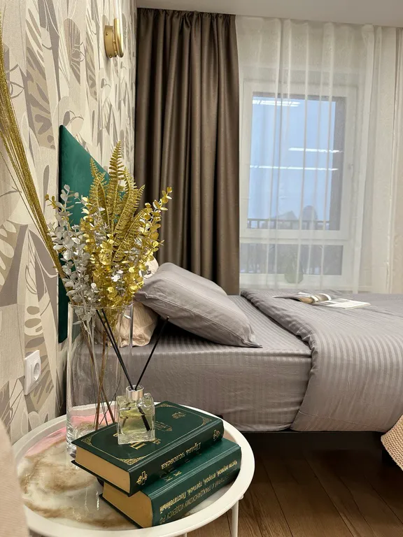 Уютная студия с балконом в шаге от Тинькофф холл и УфаАрена