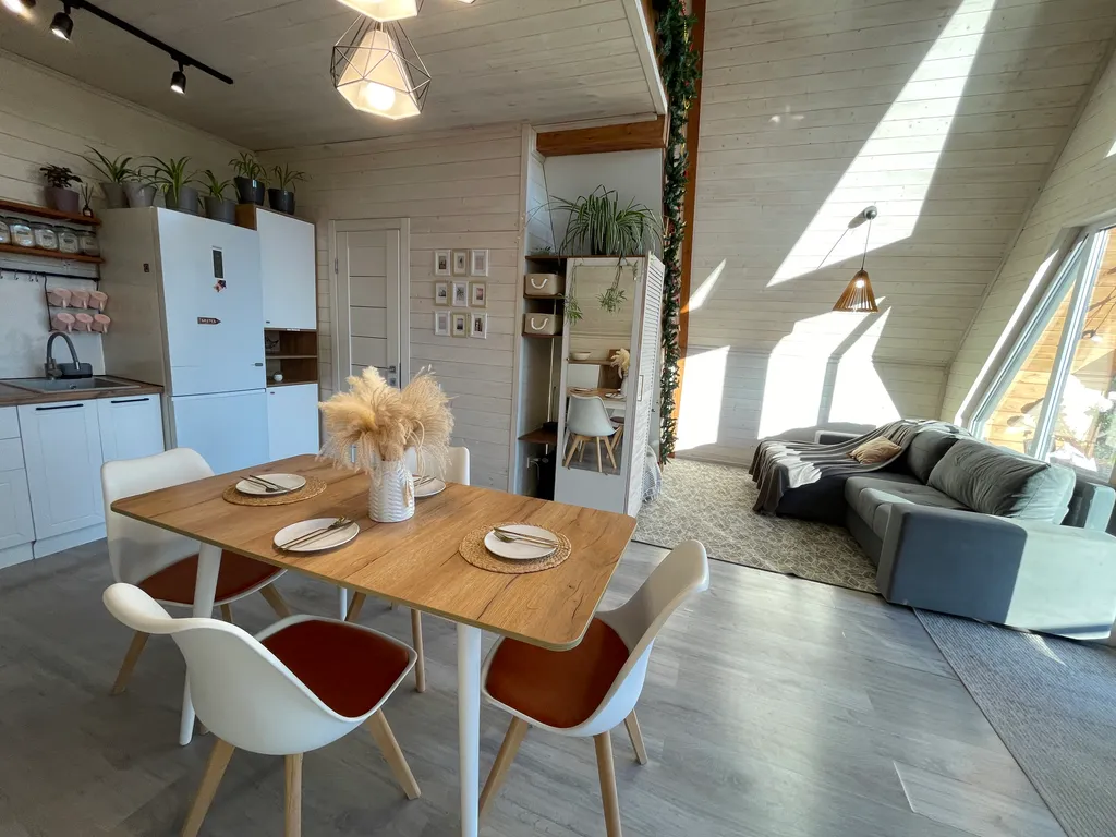 Квартира Квартира Дом A-Frame с панорамными окнами и видом на реку Сочи — Пластунка