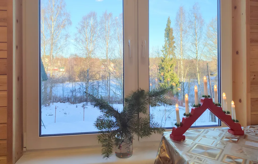 Петербургская дача на холме прямо у озера