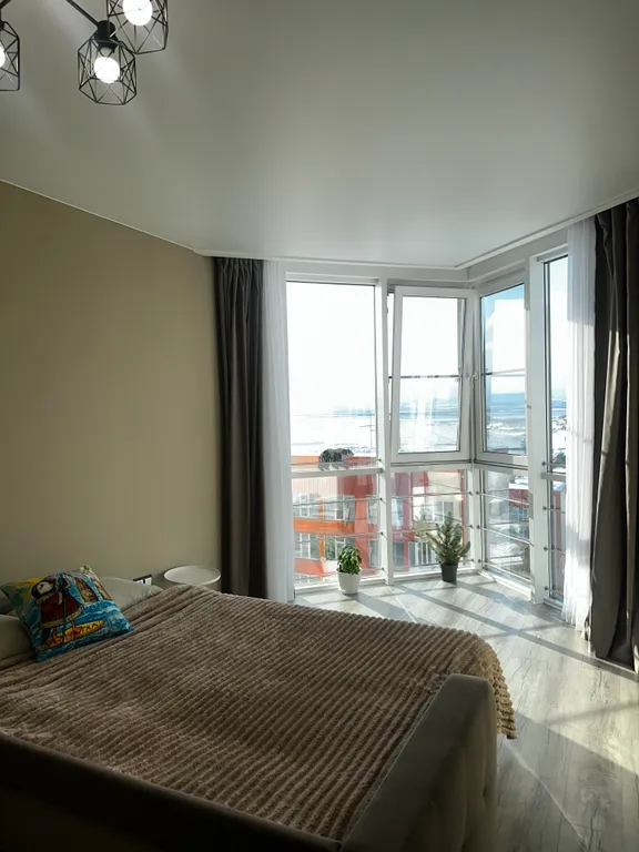 Студия с панорамным видом на бухту и вулканы