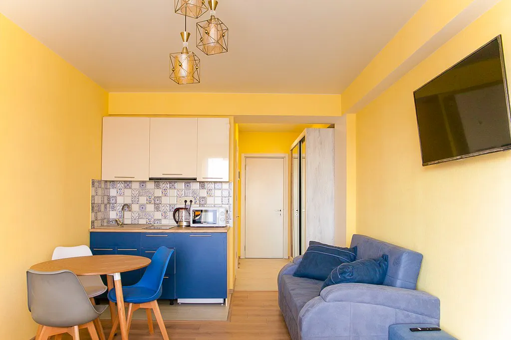 Студия с видом на горы в Гудаури