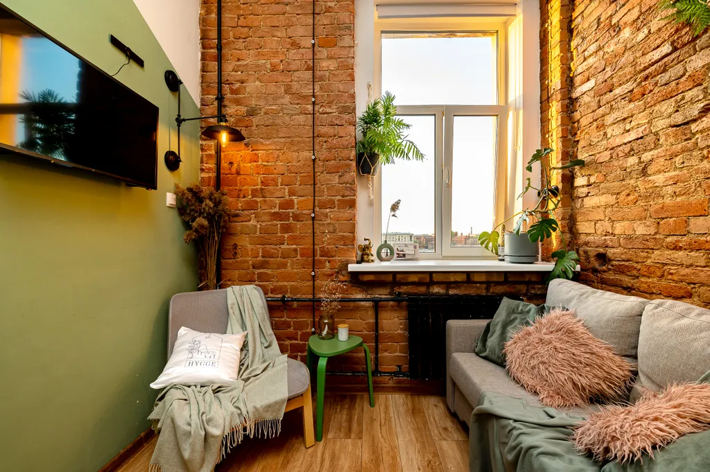 Green Loft Neva View с потрясающим видом на Неву