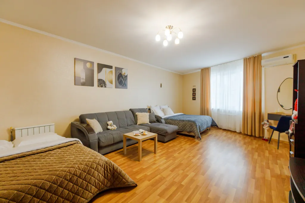 Квартира Современная двухкомнатная квартира с видом на Волгу 110 м — Самара