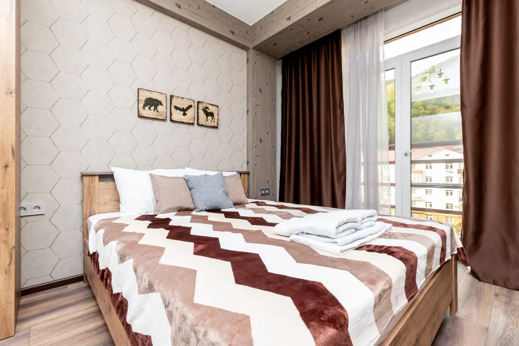 4-к квартира "Море апартаментов" рядом с Роза Хутор