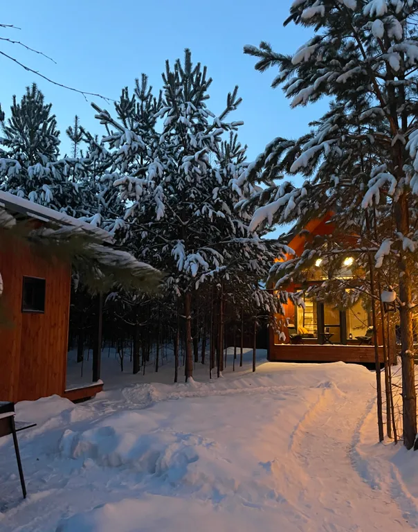 Отдых в лесу с баней и чаном