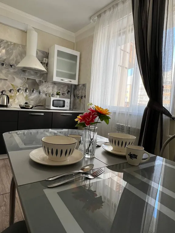 Квартира с красивым видом из окна и новым ремонтом