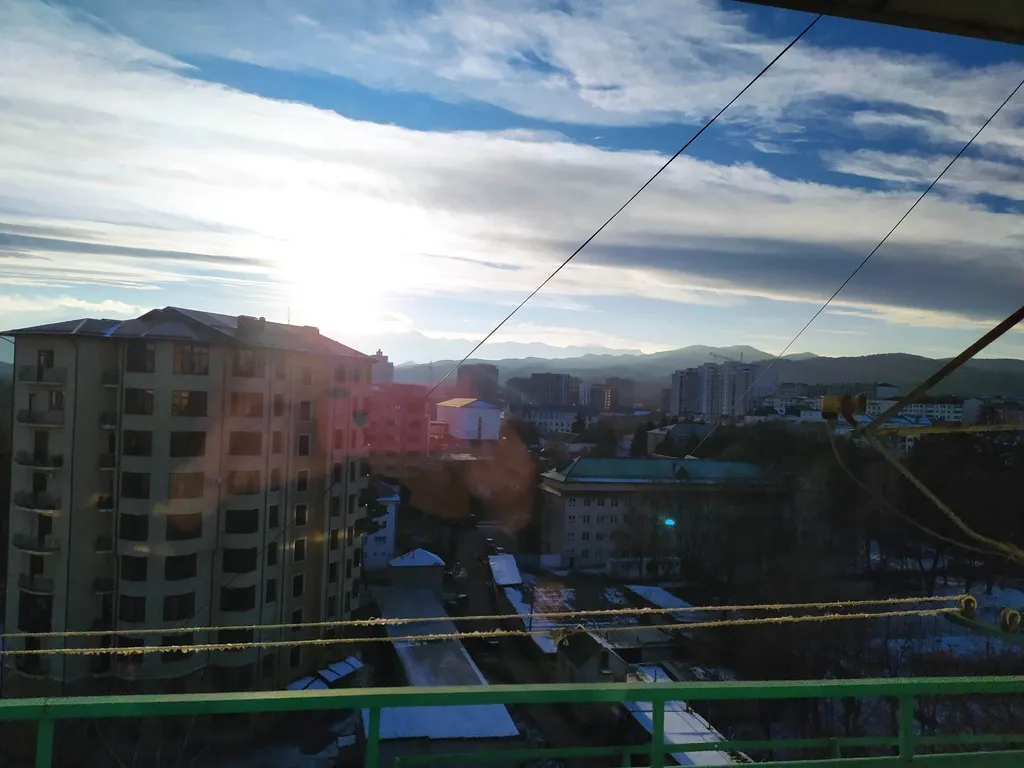 Красивый вид на горы