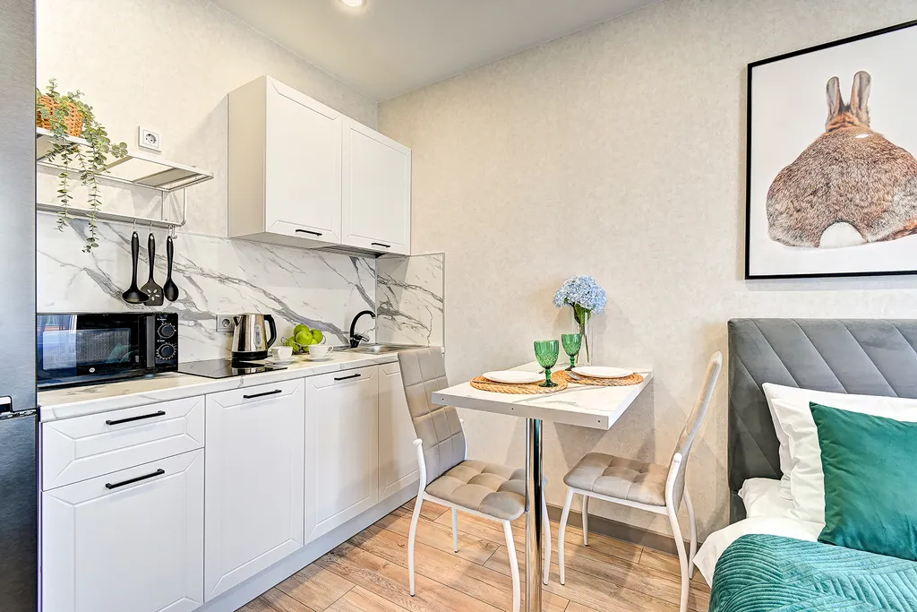 Уютная студия с видом на море