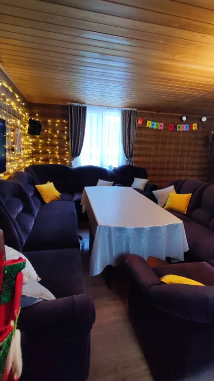 Уютный дом с камином и кедровой баней-бочкой на дровах