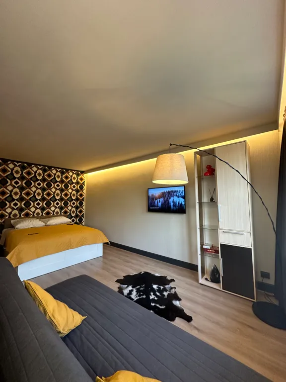 Современная студия с видом на гору в 2х минутах от Онежского озера