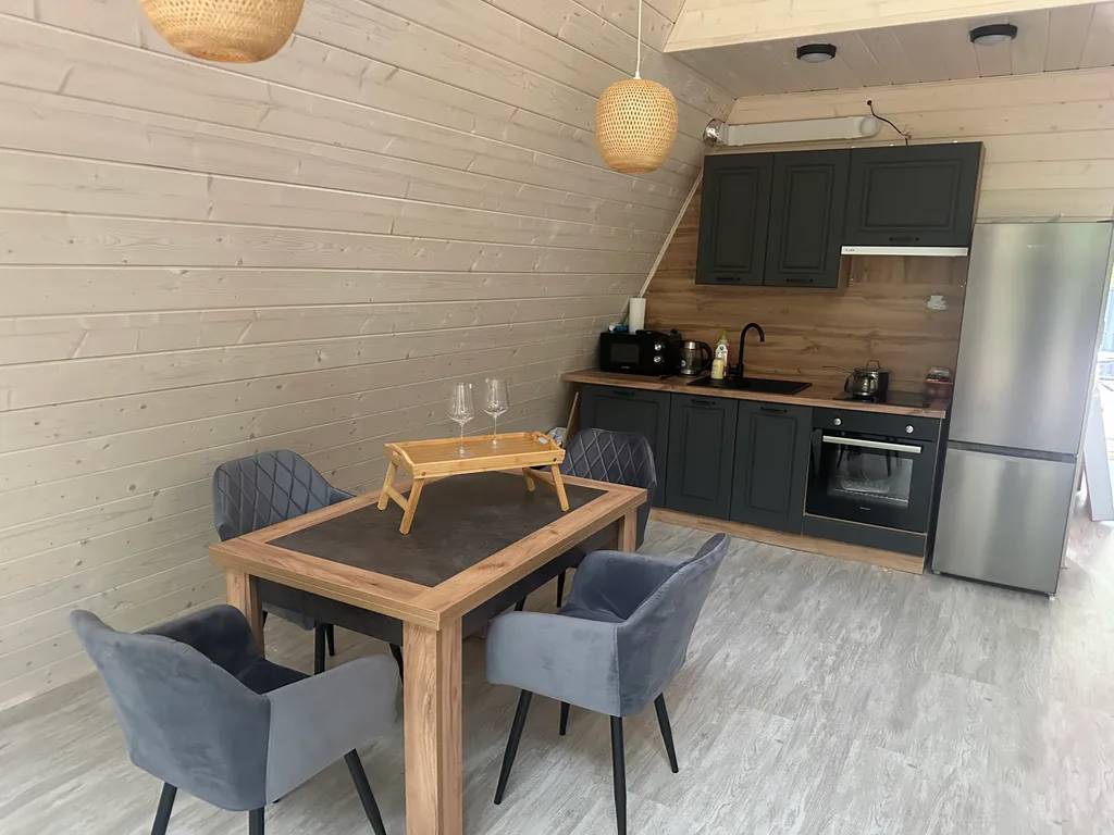 Коттедж Домик Aframe Forest с баней и сибирским чаном — Москва