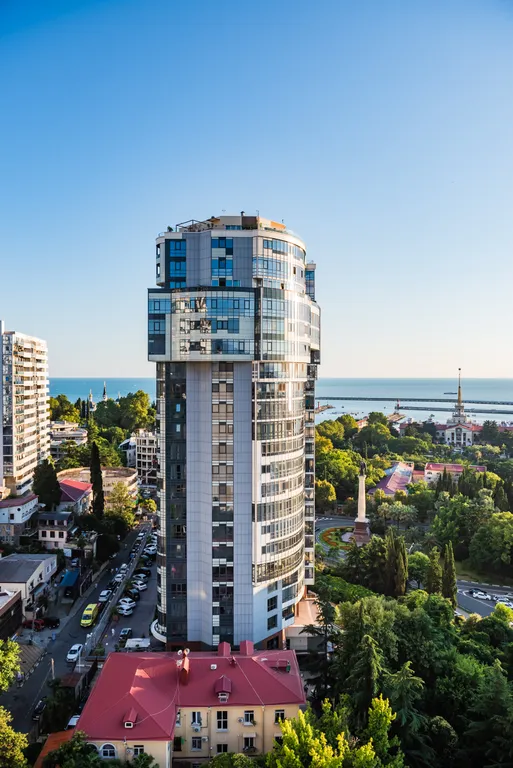 Квартира Квартира Просторная студия с видом на весь Сочи в ЖК Аврора — Сочи