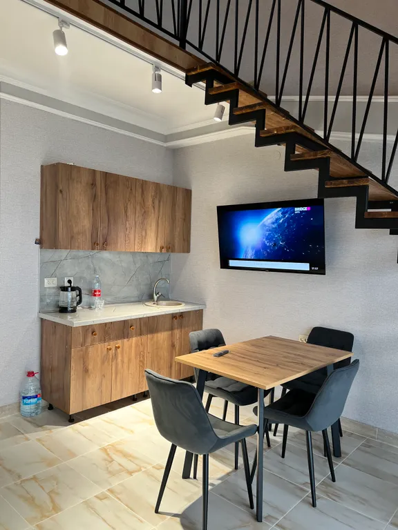 Уютная квартира-студия на первой береговой линии, прекрасный вид