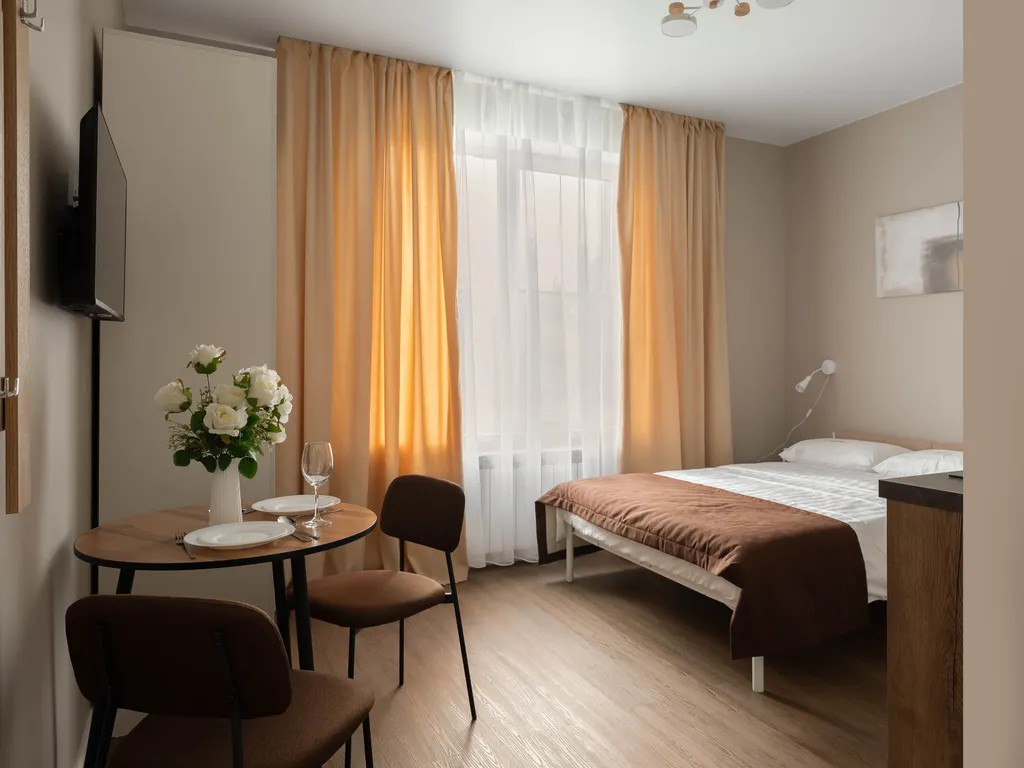 Уютная студия у метро, всё для комфортного проживания