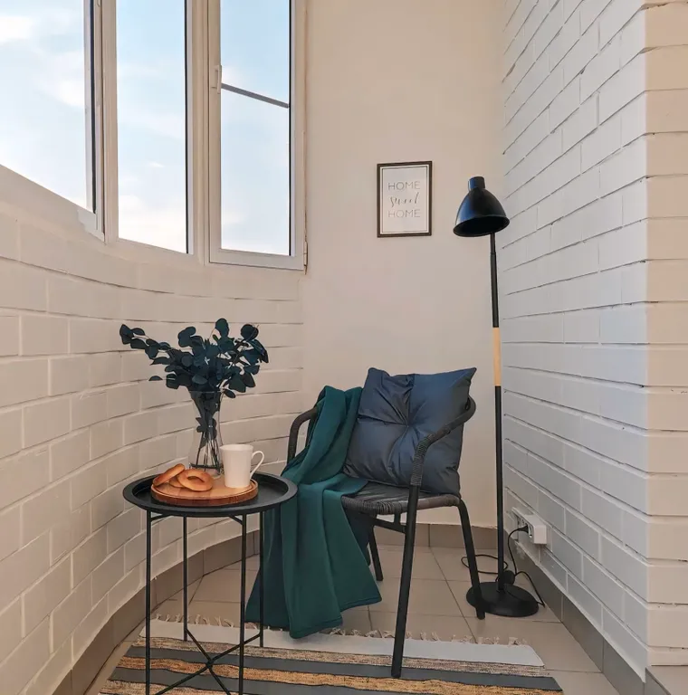 Комфортная студия с уютной лоджией