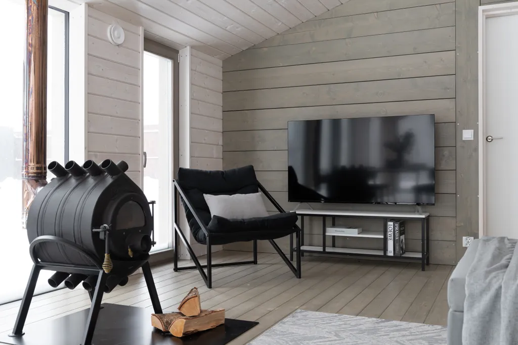 Новый дом с умной баней и персональным видом на лес и реку