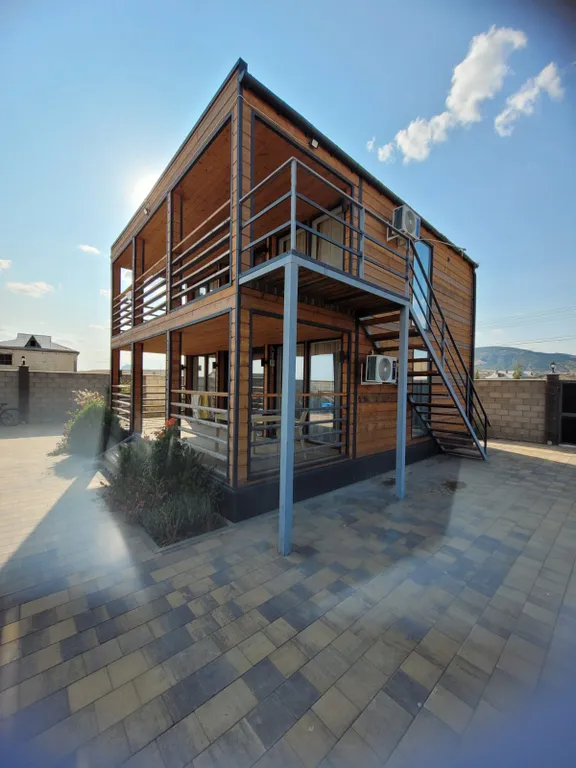 Коттедж Новый комфортный чистый дом с террасой и видом на море — аренда посуточно в Миндальное