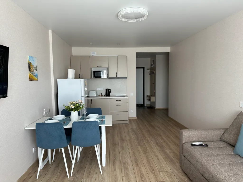 Светлая квартира в 8 минутах езды до центра