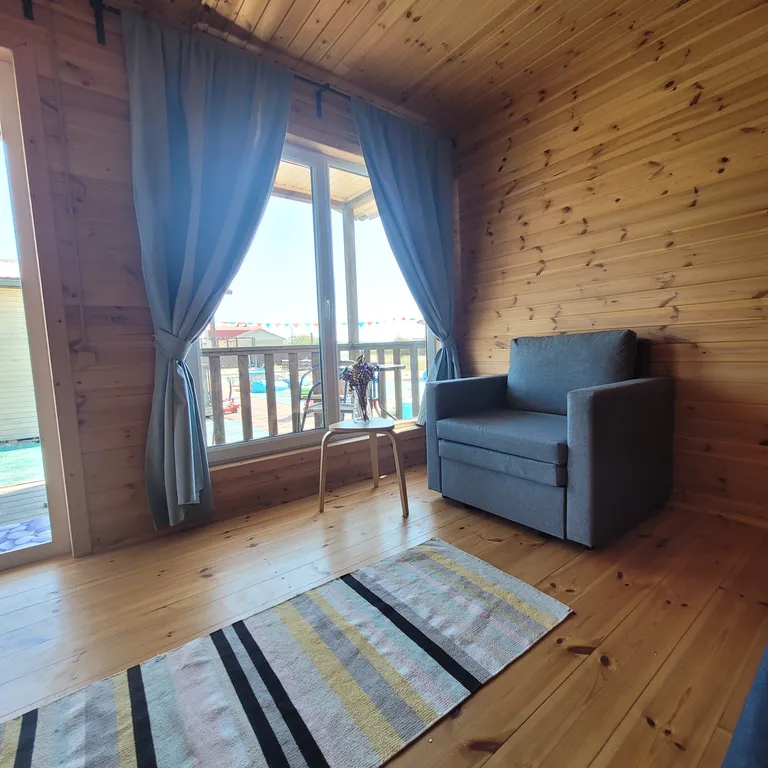 Эко домик с кухней и верандой