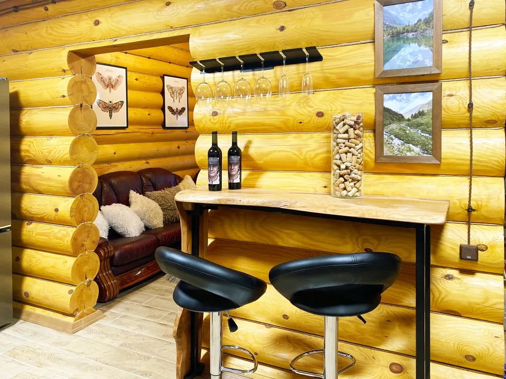 Эко шале Эдельвейс с видом на горнолыжный курорт Сорочаны