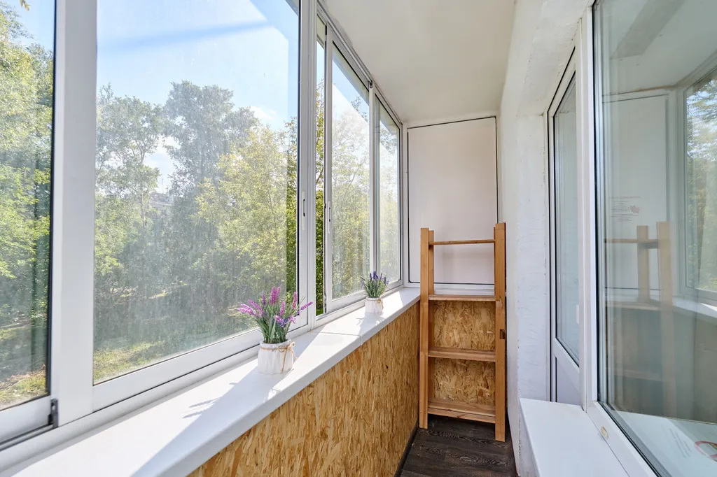 Однокомнатная квартира с балконом вместительность на 4 человека