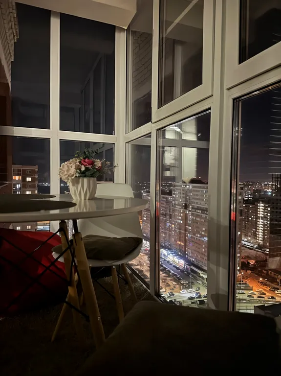 Красивая видовая студия с панорамой на 24 этаже