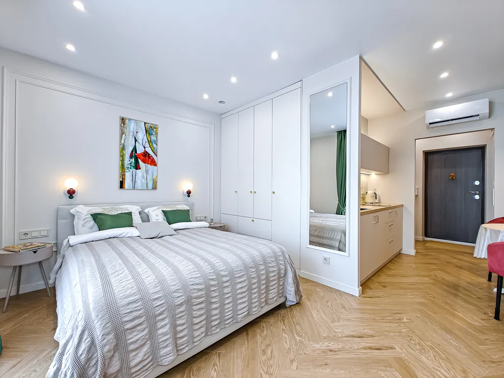 Уютная квартира у метро и вокзала в новом доме