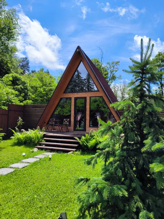 Шале в стиле Афрейм с индивидуальной территорией