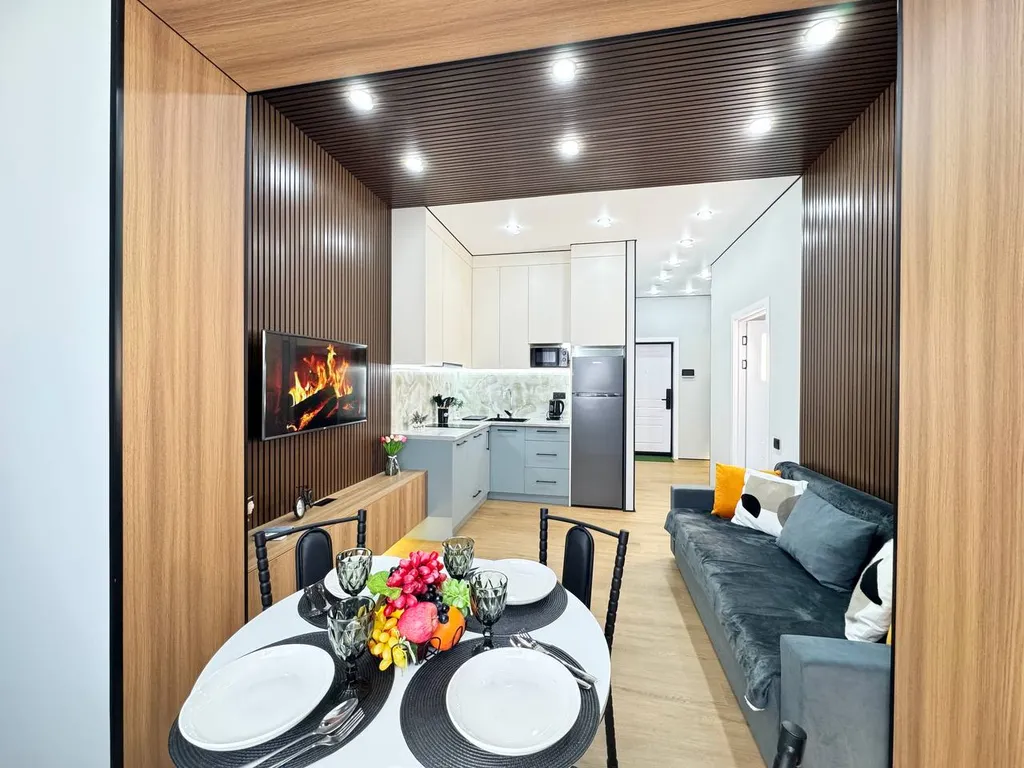 Евродвушка в ЖК Комфорт Сити с видом на горы, рядом с ТЦ MEGA