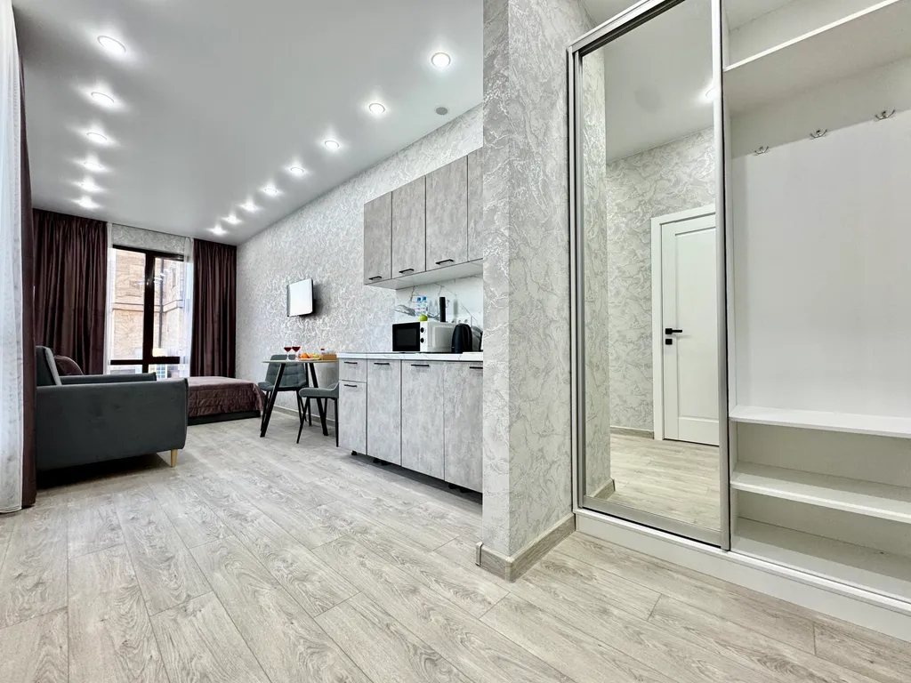 Квартира Квартира Стандарт с видом на море и бассейн — Лазаревское