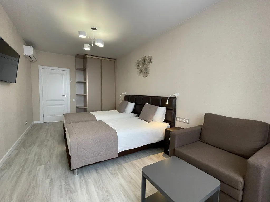 Фреш Двухкомнатная квартира с 2 спальнями и с душевой кабиной