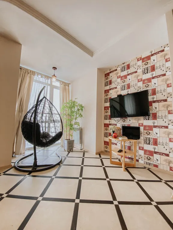 Студия в центре с видом на город