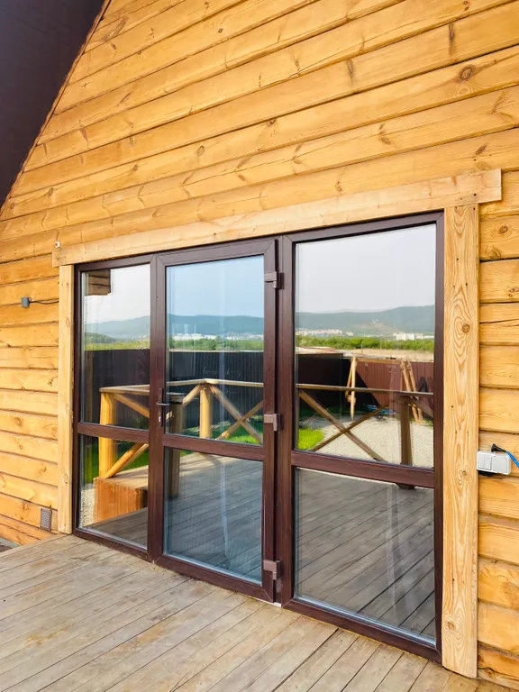 Дом Панорама - новый стильный современный дом с баней внутри