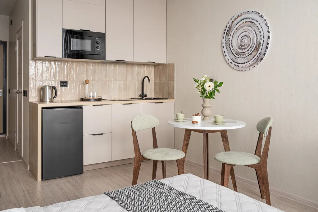 Стильная студия с авторским ремонтом в жк студия парк