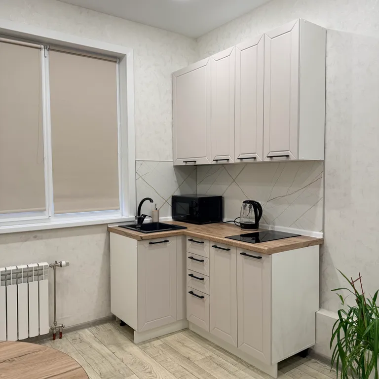 Светлая студия с видом на сопки