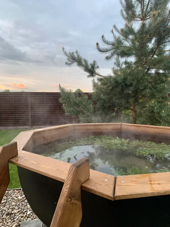 Новый дизайнерский дом с сауной и чаном